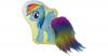 Rainbow Dash Kissen mit Plüsch-Schweif 30 cm