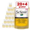 20 + 4 gratis! 24 x 100 g Schesir Jelly Pouch - Hü