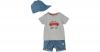 Baby Set T-Shirt + Jeansshorts + Cap Gr. 92 Jungen