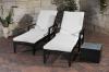 2x Polyrattan Sonnenliege