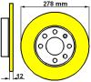 Bremsscheibe Hinterachse,