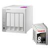 QNAP TS-431P2-4G NAS System 4-Bay 32TB inkl. 4x 8T