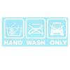 Aufkleber ´´HAND WASH ONL...