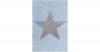 Kinderteppich, STAR blau/silbergrau Gr. 80 x 150