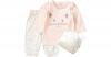 Baby Set Langarmshirt + Sweathose + Mütze , Katze 