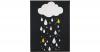 Kinderteppich Raindrops Black, mehrfarbig, 95 x 12