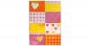 Kinderteppich Bambino Patchwork Herzen, pink, 80 x