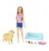 Barbie Puppe mit Welpen