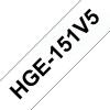 Brother HGe-151V5 Schriftband-Multipack 5x High-Gr