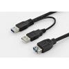 ednet USB 3.0 Y-Adapterka